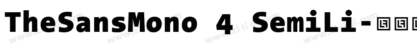 TheSansMono 4 SemiLi字体转换 TheSansMono 4 SemiLi字体转换